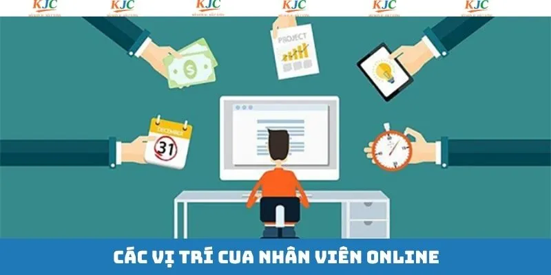 Một số vị trí việc làm online đang tuyển dụng 